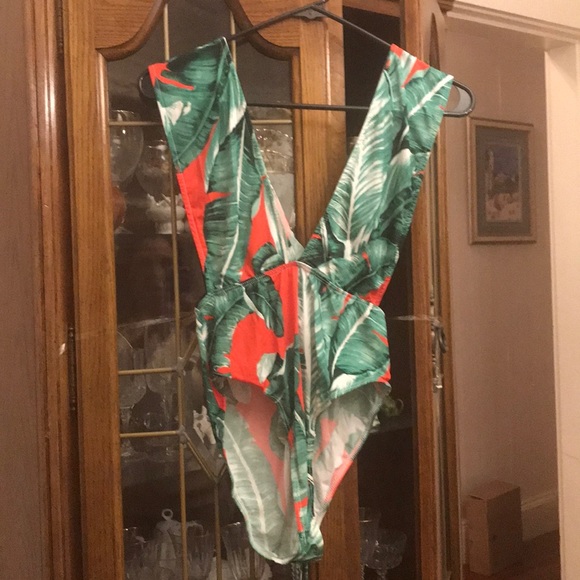 Palm Leaves bodysuit and kimono set - Picture 4 of 6